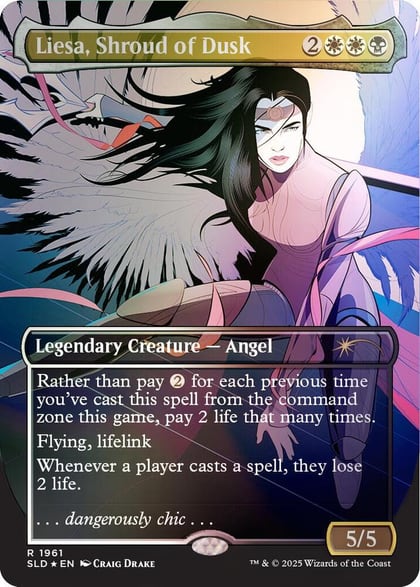 Liesa, Shroud of Dusk (Rainbow Foil), Secret Lair Drop Series 1961