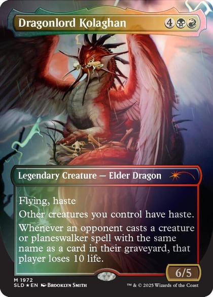 Dragonlord Kolaghan (1972) (Rainbow Foil), Secret Lair Drop Series 1972