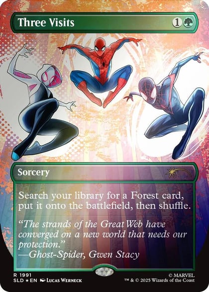 Three Visits (Rainbow Foil), Secret Lair Drop Series 1991