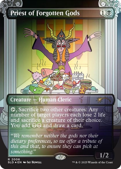 Priest of Forgotten Gods (Rainbow Foil), Secret Lair Drop Series 2006