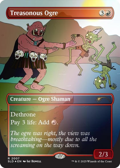 Treasonous Ogre (Rainbow Foil), Secret Lair Drop Series 2007