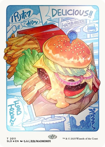 Food Token (2011) (Rainbow Foil), Secret Lair Drop Series 2011