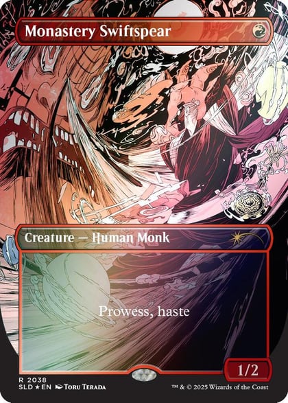 Monastery Swiftspear (2038) (Rainbow Foil), Secret Lair Drop Series 2038