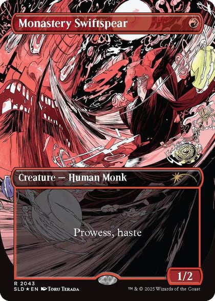 Monastery Swiftspear (2043) (Raised Foil), Secret Lair Drop Series 2043