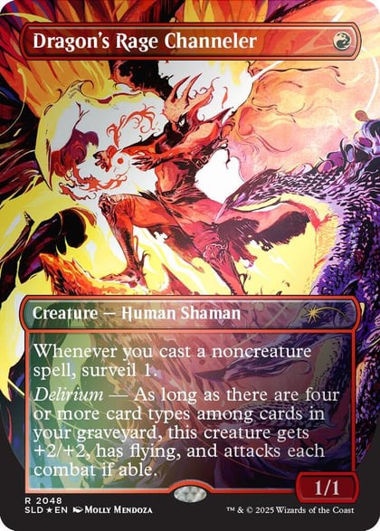 Dragon's Rage Channeler (2048) (Rainbow Foil), Secret Lair Drop Series 2048