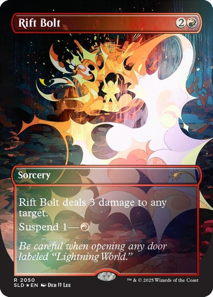 Rift Bolt (2050) (Rainbow Foil), Secret Lair Drop Series 2050