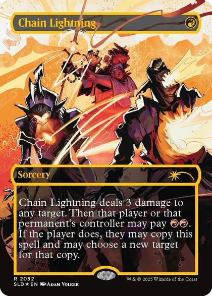 Chain Lightning (2052) (Raised Foil), Secret Lair Drop Series 2052