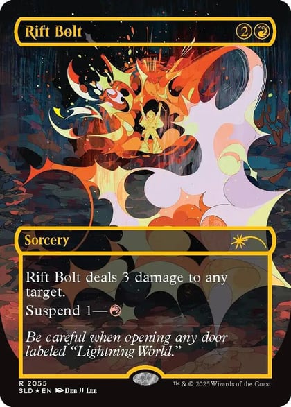 Rift Bolt (2055) (Raised Foil), Secret Lair Drop Series 2055