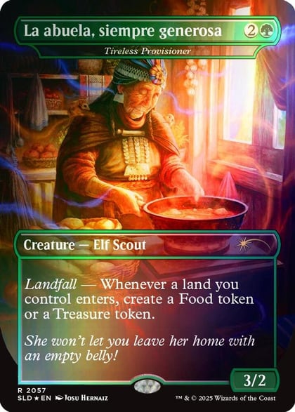 La abuela, siempre generosa - Tireless Provisioner (Rainbow Foil), Secret Lair Drop Series 2057