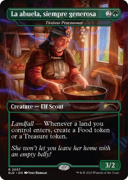 La abuela, siempre generosa - Tireless Provisioner, Secret Lair Drop Series 2057