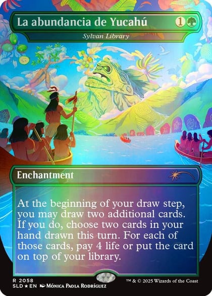 La abundancia de Yucahú - Sylvan Library (Rainbow Foil), Secret Lair Drop Series 2058