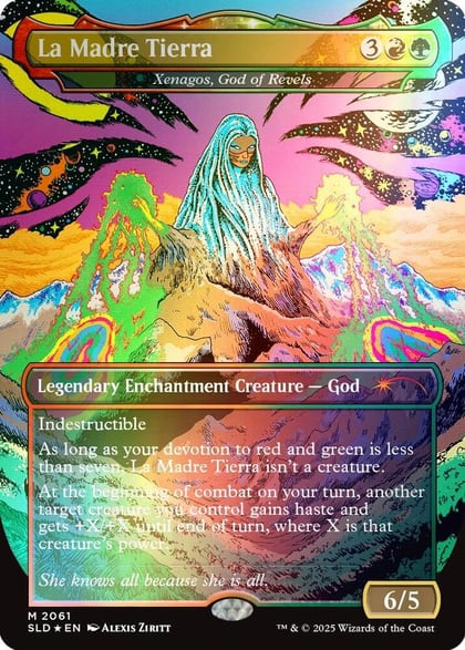 La Madre Tierra - Xenagos, God of Revels (Rainbow Foil), Secret Lair Drop Series 2061