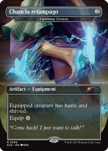 Chancla relámpago - Lightning Greaves, Secret Lair Drop Series 2062