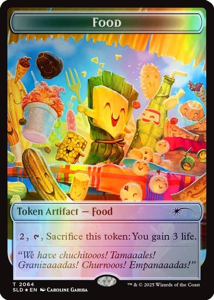 Food Token (2064) (Rainbow Foil), Secret Lair Drop Series 2064