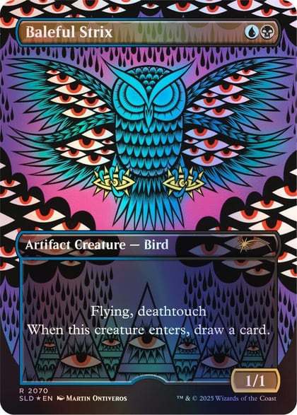 Baleful Strix (2070) (Rainbow Foil), Secret Lair Drop Series 2070