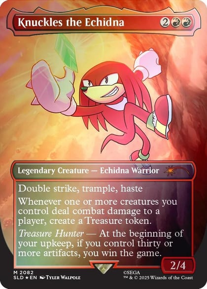 Knuckles the Echidna (Rainbow Foil), Secret Lair Drop Series 2082