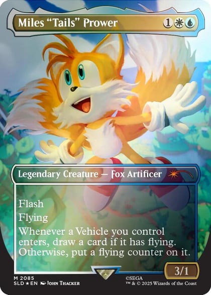 Miles "Tails" Prower (Rainbow Foil), Secret Lair Drop Series 2085