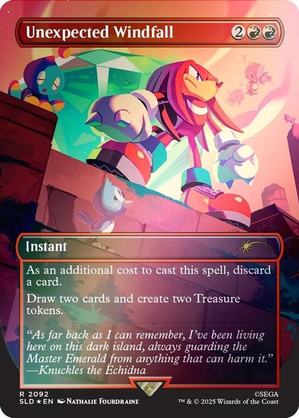 Unexpected Windfall (2092) (Rainbow Foil), Secret Lair Drop Series 2092