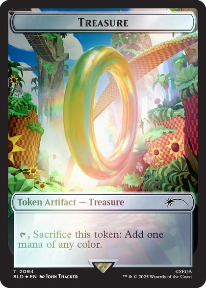 Treasure Token (2094) (Rainbow Foil), Secret Lair Drop Series 2094