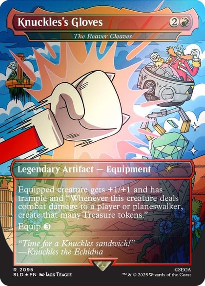 Knuckles's Gloves - The Reaver Cleaver (Rainbow Foil), Secret Lair Drop Series 2095