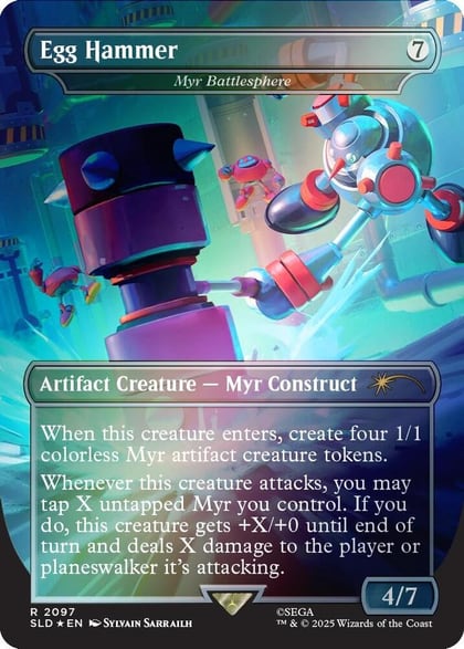 Egg Hammer - Myr Battlesphere (Rainbow Foil), Secret Lair Drop Series 2097