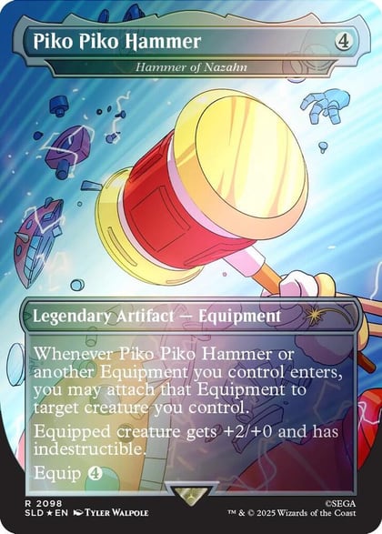 Piko Piko Hammer - Hammer of Nazahn (Rainbow Foil), Secret Lair Drop Series 2098
