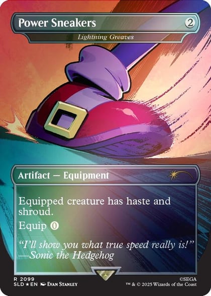 Power Sneakers - Lightning Greaves (Rainbow Foil), Secret Lair Drop Series 2099