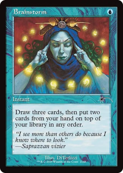 Brainstorm (2148) (Retro Frame), Secret Lair Drop Series 2148