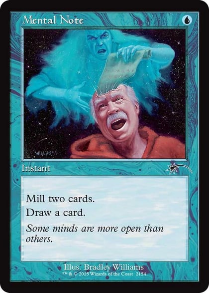 Mental Note (Retro Frame), Secret Lair Drop Series 2154