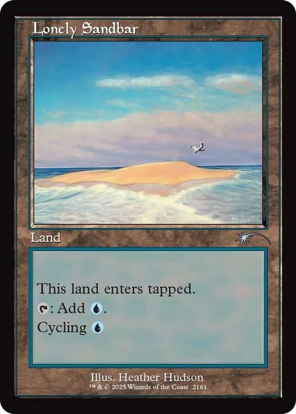 Lonely Sandbar (Retro Frame), Secret Lair Drop Series 2161