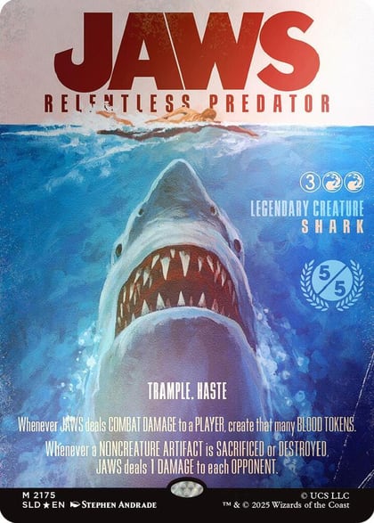 Jaws, Relentless Predator (Rainbow Foil), Secret Lair Drop Series 2175
