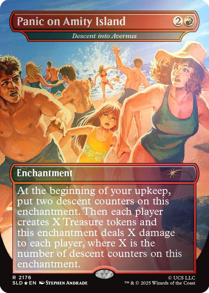 Panic on Amity Island - Descent into Avernus (Rainbow Foil), Secret Lair Drop Series 2176