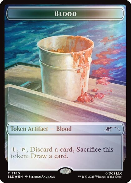 Blood Token (Rainbow Foil), Secret Lair Drop Series 2180