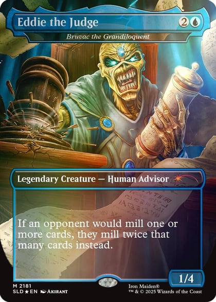 Eddie the Judge - Bruvac the Grandiloquent (Rainbow Foil), Secret Lair Drop Series 2181
