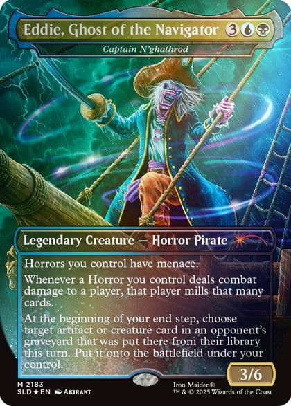 Eddie, Ghost of the Navigator - Captain N'ghathrod (Rainbow Foil), Secret Lair Drop Series 2183