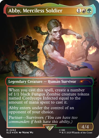 Abby, Merciless Soldier (Rainbow Foil), Secret Lair Drop Series 2202