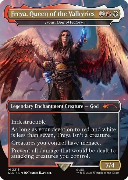 Freya, Queen of the Valkyries - Iroas, God of Victory, Secret Lair Drop Series 2215