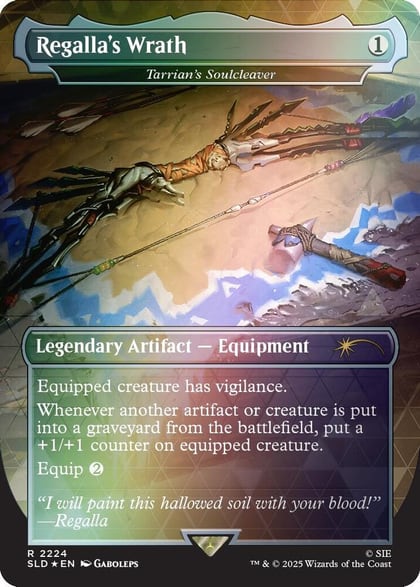 Regalla's Wrath - Tarrian's Soulcleaver (Rainbow Foil), Secret Lair Drop Series 2224