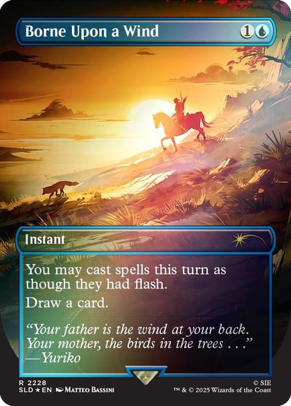 Borne Upon a Wind (Rainbow Foil), Secret Lair Drop Series 2228
