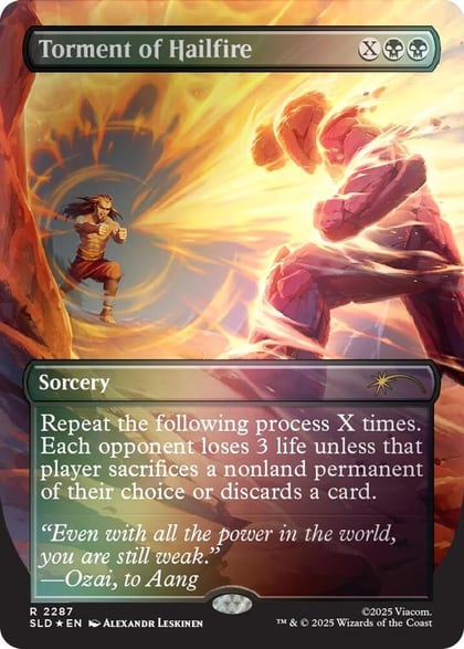 Torment of Hailfire (2287) (Rainbow Foil), Secret Lair Drop Series 2287