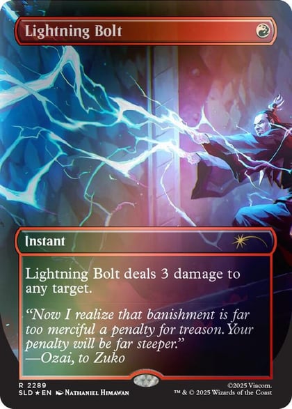 Lightning Bolt (2289) (Rainbow Foil), Secret Lair Drop Series 2289