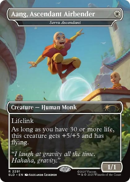 Aang, Ascendant Airbender - Serra Ascendant, Secret Lair Drop Series 2291