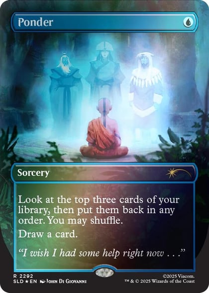 Ponder (2292) (Rainbow Foil), Secret Lair Drop Series 2292