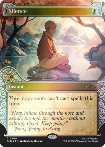 Silence (2300) (Rainbow Foil), Secret Lair Drop Series 2300