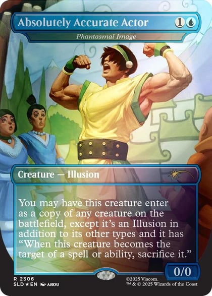 Absolutely Accurate Actor - Phantasmal Image (Rainbow Foil), Secret Lair Drop Series 2306