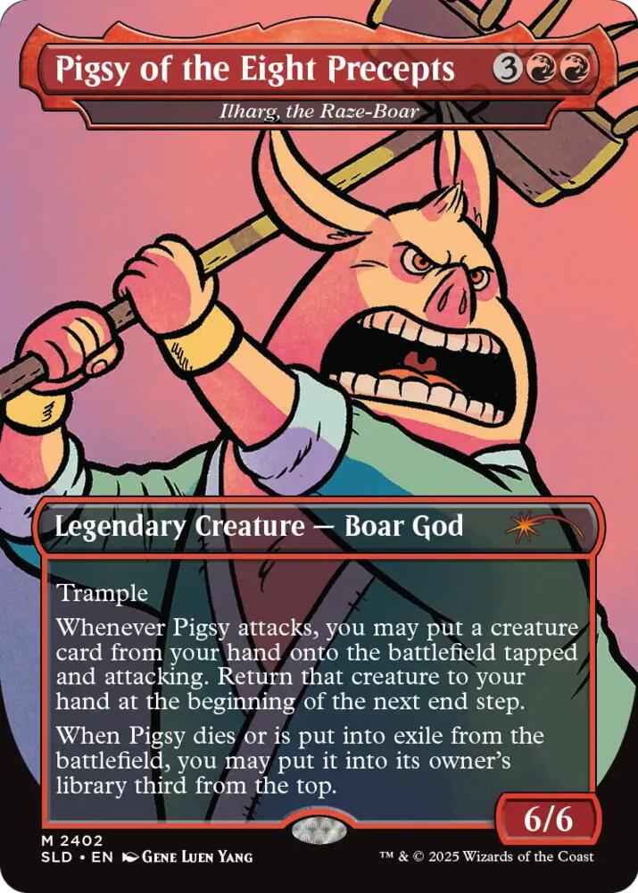 Pigsy of the Eight Precepts - Ilharg, the Raze-Boar, Secret Lair Drop Series 2402