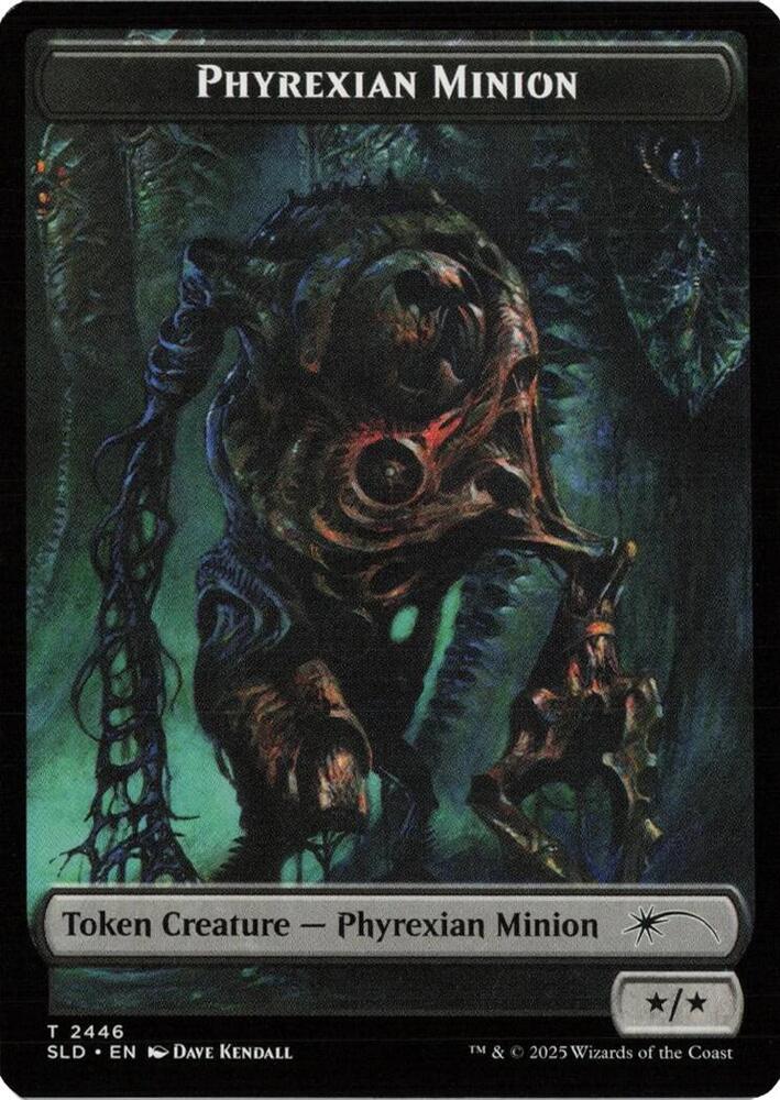 Phyrexian Minion (SLD) // Angel (LCI) Double-sided Token, Secret Lair Drop Series 2446 // 2