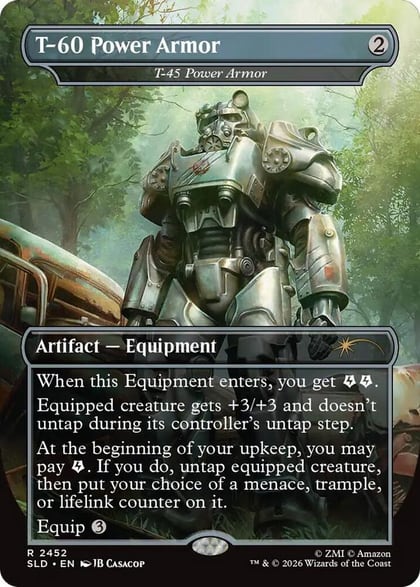 T-60 Power Armor - T-45 Power Armor, Secret Lair Drop Series 2452