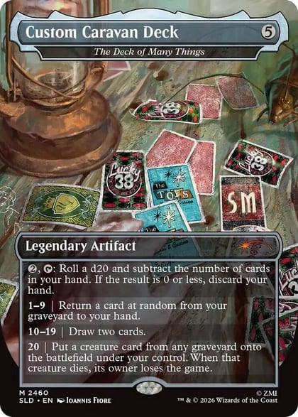 Custom Caravan Deck - The Deck of Many Things, Secret Lair Drop Series 2460