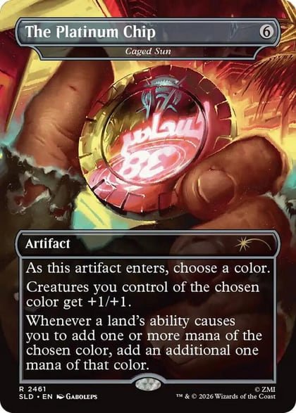 The Platinum Chip - Caged Sun, Secret Lair Drop Series 2461